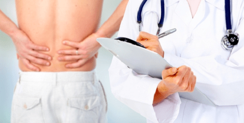 The doctor prescribes a cure for back pain