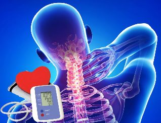 Jump blood pressure with osteochondrosis of the cervical