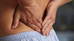 Lower back discomfort, lumbar osteochondrosis